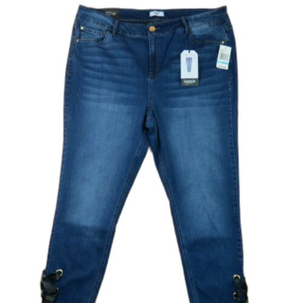 Kensie Jeans 20W Skinny Ankle Crop Blue Jeans Size 20W